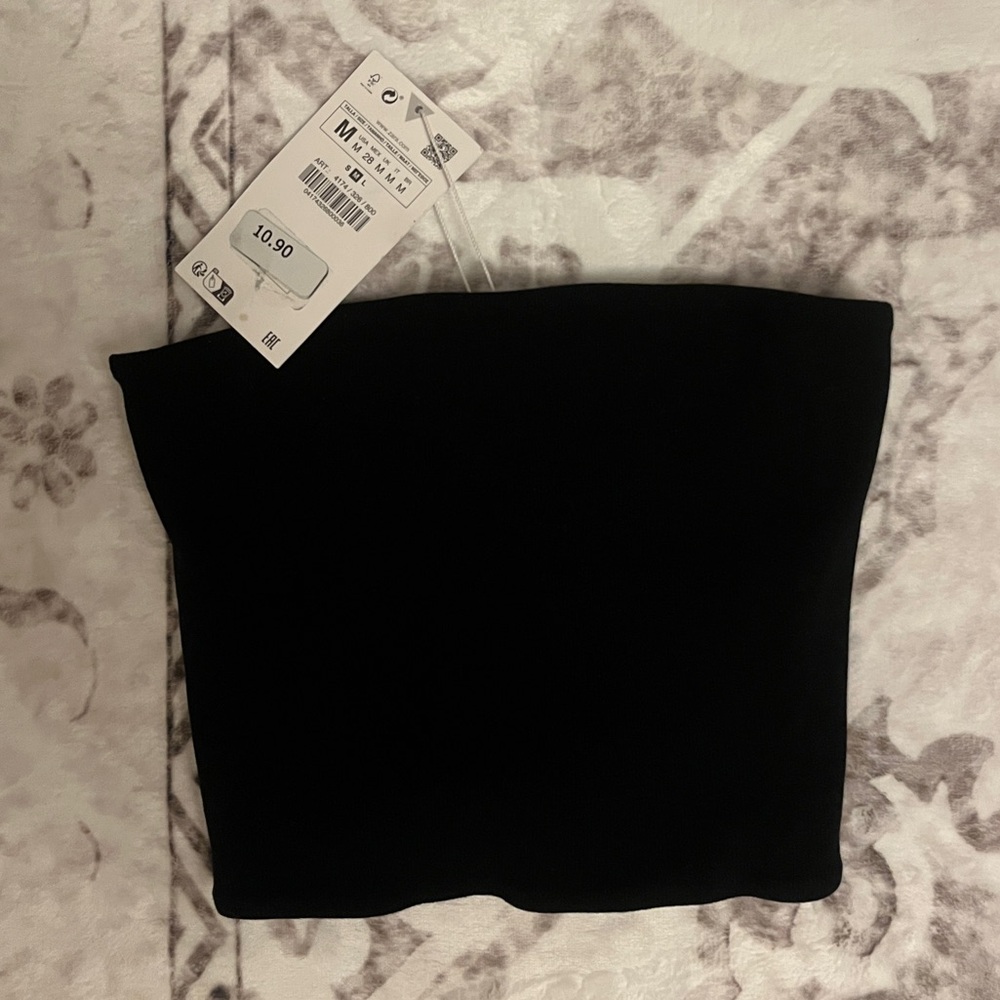 Zara Classic Black Tube Top